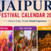 "Jaipur Festival Calendar 2026 with Rajasthan's top cultural festivals and iconic landmarks."