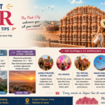 Best time to visit Jaipur featuring Amber Fort, Hawa Mahal, colorful festivals, pleasant winter weather, and top travel experiences in Rajasthan's Pink City.